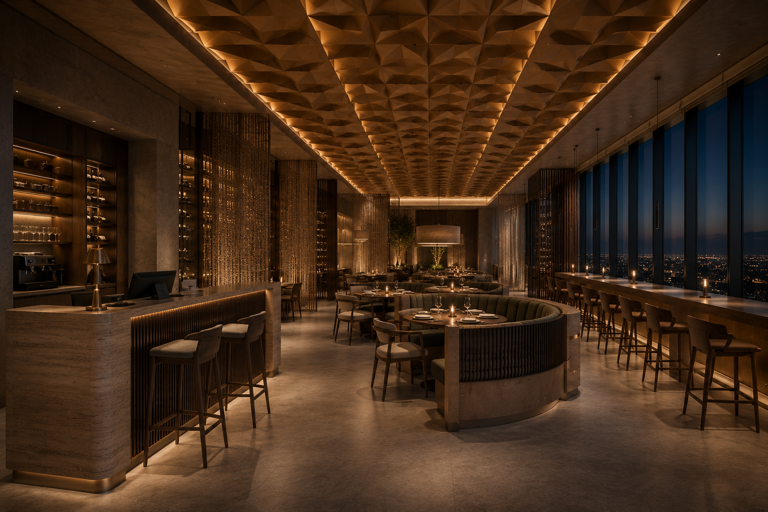 Miksi Social Café — barra y vistas